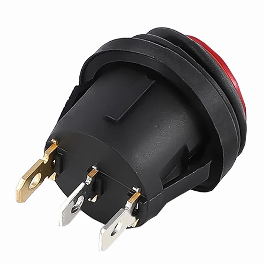IC-131W YUVARLAK 220 VOLT IŞIKLI SU GEÇİRMEZ ON/OFF ANAHTAR (5271)