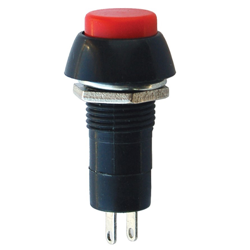 IC-186 YUVARLAK BASMALI 12MM KALICILI BUTON ANAHTAR PBS-11A-B (5271)