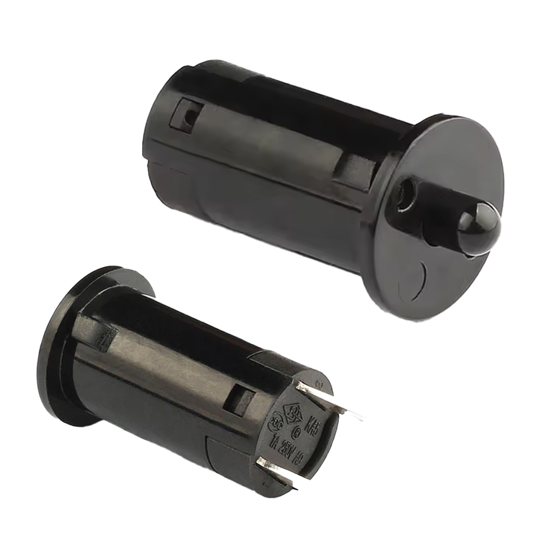 IC-187A KAPAK SWİTCH Ø12MM (NC) NORMALDE KAPALI KONTAK PBS-25B SİYAH (5271)