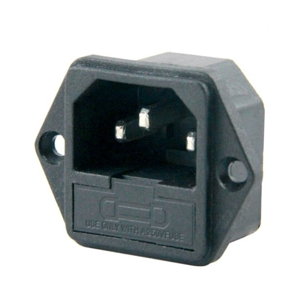 IC-213 C7 ŞASE ERKEK POWER SOKET ERKEK FUSELİ KULAKLI (AC04) (5271)
