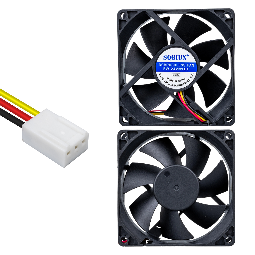 IC-216A FIRÇASIZ DC FAN 80X80X25MM 24 VOLT 3 PİN (5271)