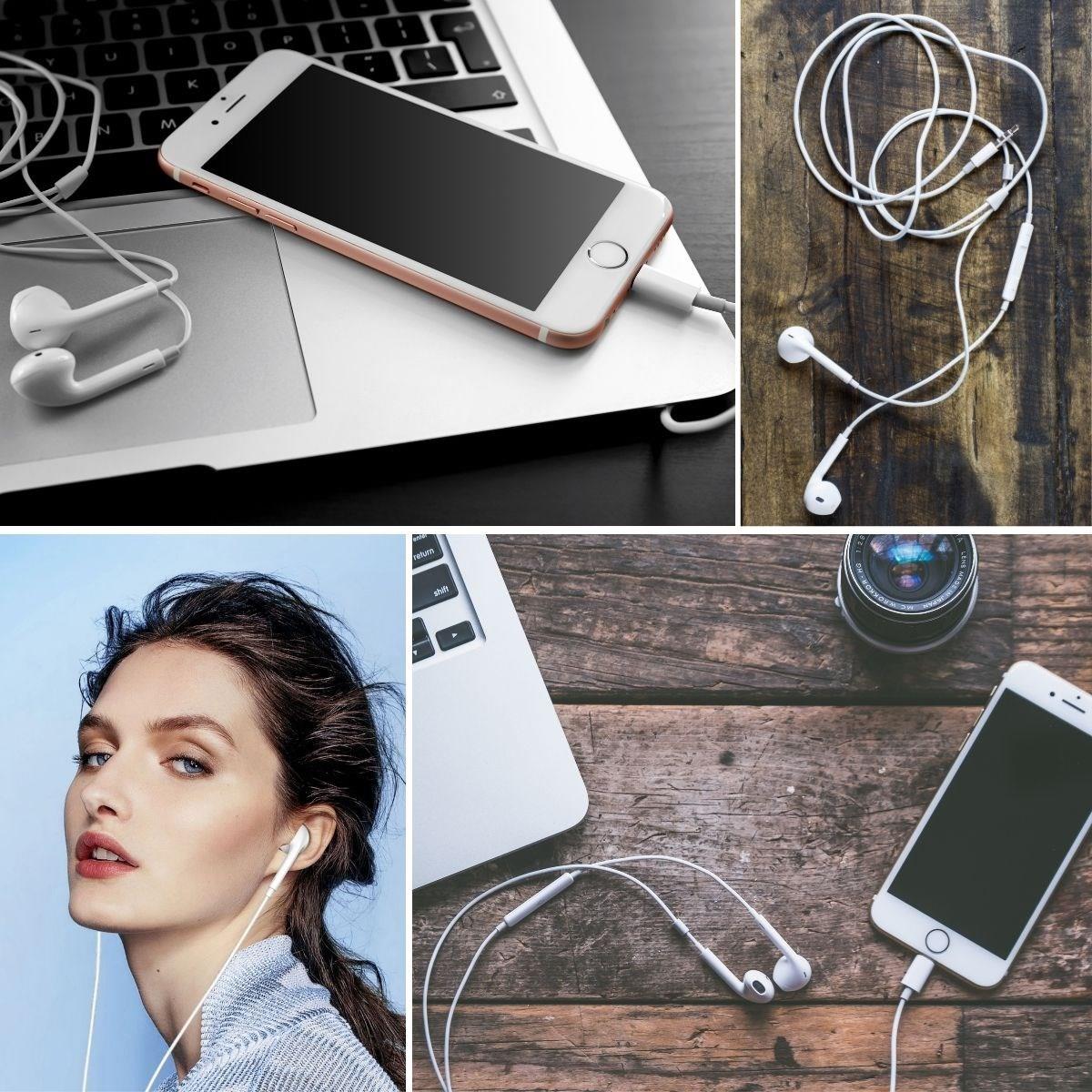 İphone Ucu Çıkışlı Pop Up Kulakiçi Yumuşak Kontrol Tuşlu Kulaklık (5271)