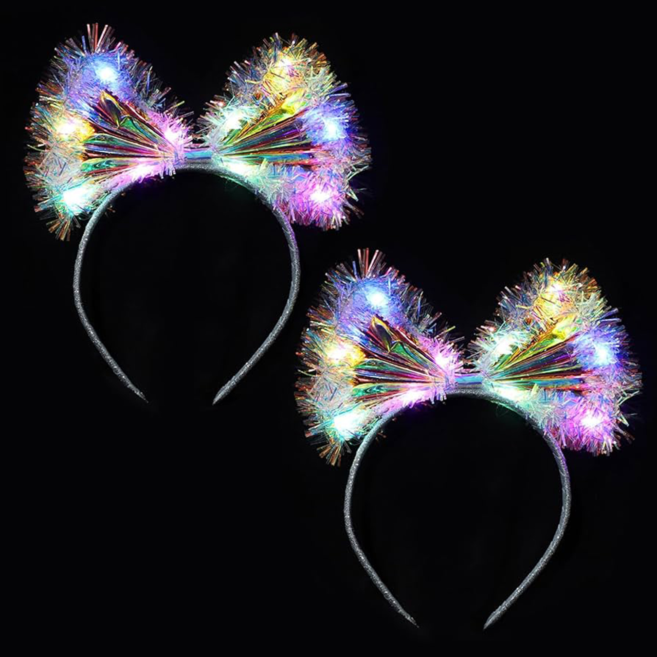 Işıltılı Fiber Fiyonk Gece Tacı Işıklı Ledli Eğlence Tacı 1 Adet 20x21 cm (5271) Işıltılı Fiber Fiyonk Gece Tacı Işıklı Ledli Eğlence Tacı 1 Adet 20x21 cm (5271)