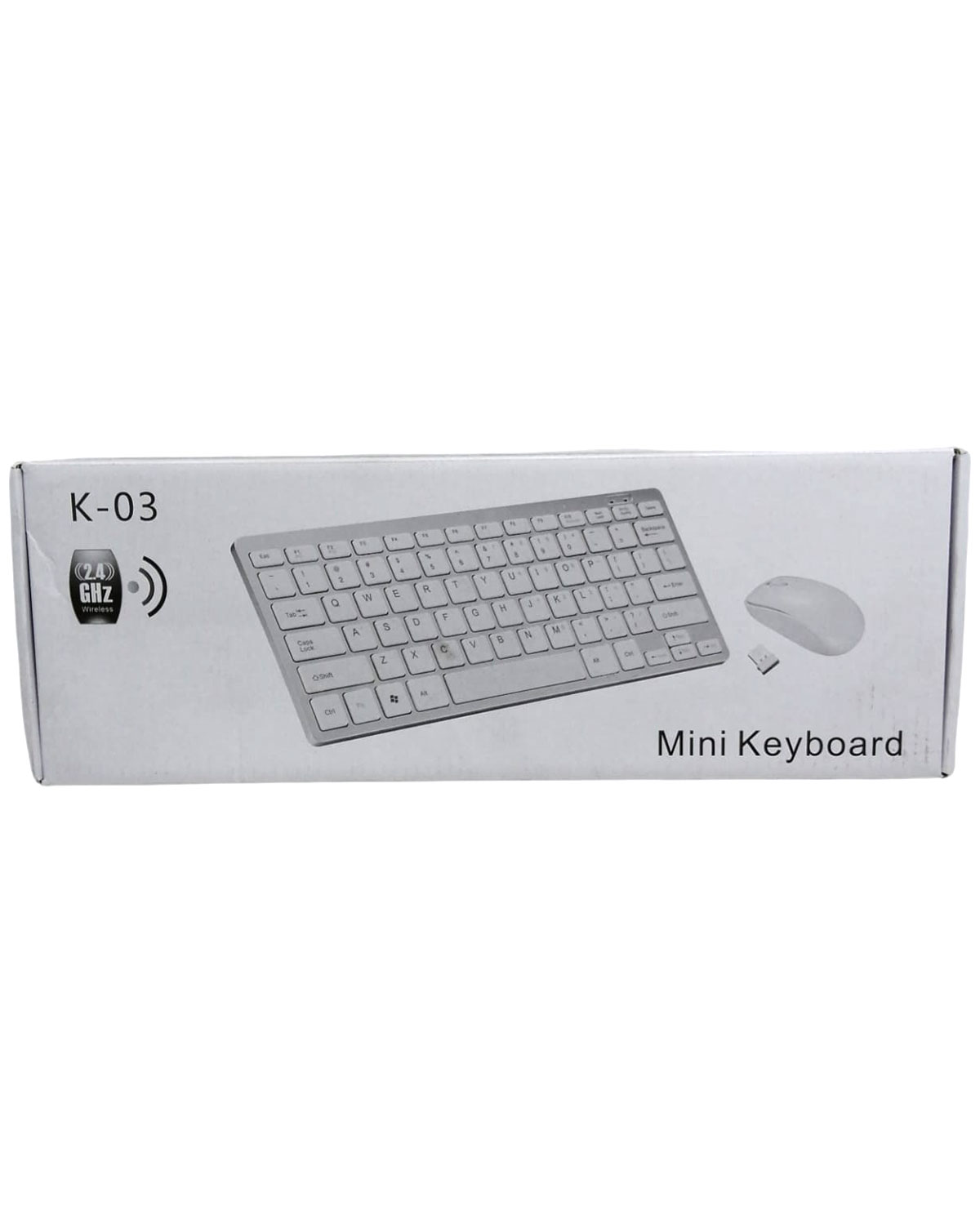 K-03 MİNİ BEYAZ WIRELESS KABLOSUZ KLAVYE MOUSE S PL-395 (5271)