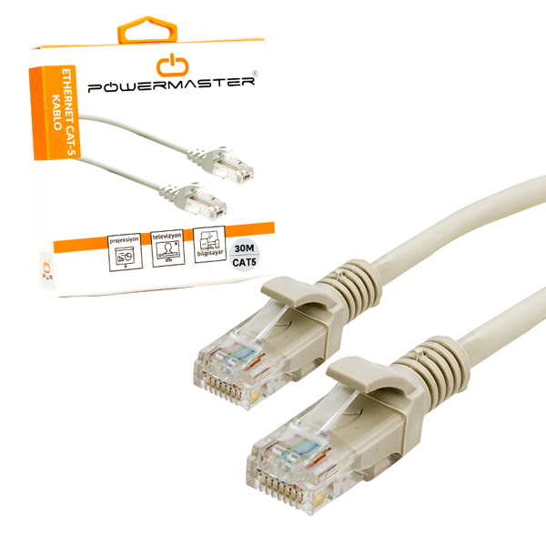 KABLO.CAT5 30 METRE GRİ  KUTULU (5271)