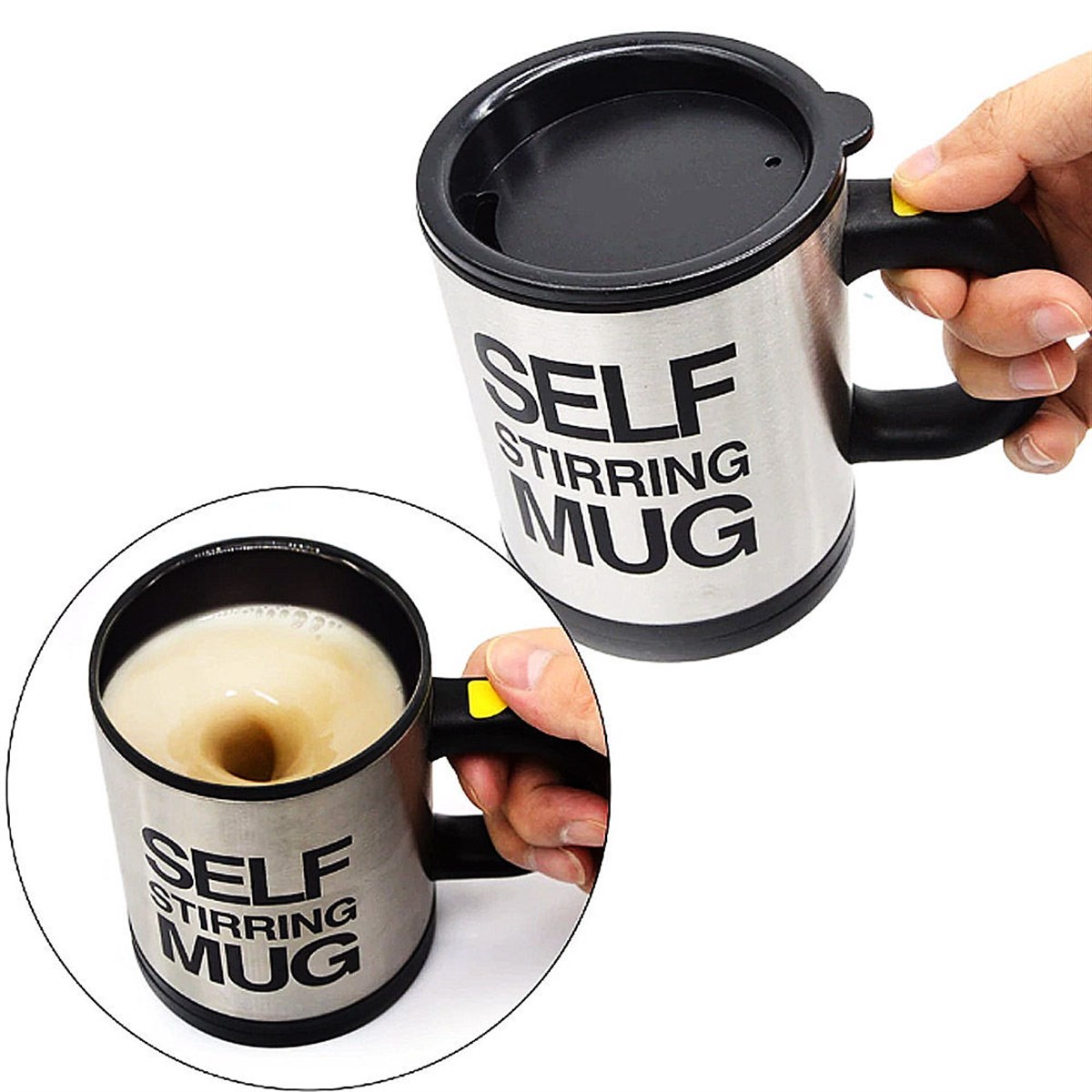 Karıştırıcı Özellikli Mikser Kupa Bardak Self Stirring Mug (5271)