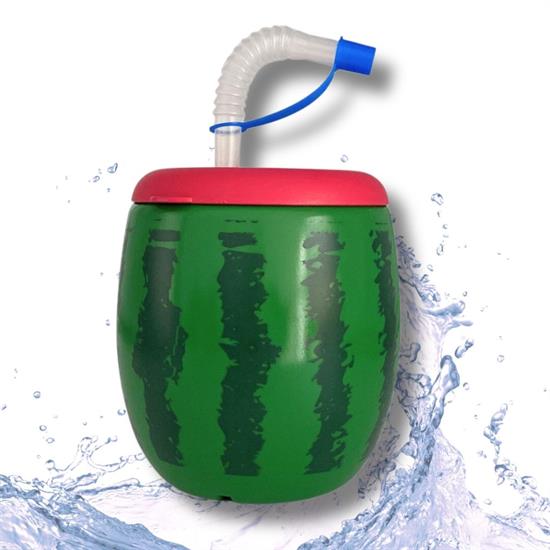 Karpuz Model Kendiliğinden Pipetli 900 ml Suluk, Matara (5271)