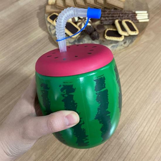 Karpuz Model Kendiliğinden Pipetli 900 ml Suluk, Matara (5271) Karpuz Model Kendiliğinden Pipetli 900 ml Suluk, Matara (5271)