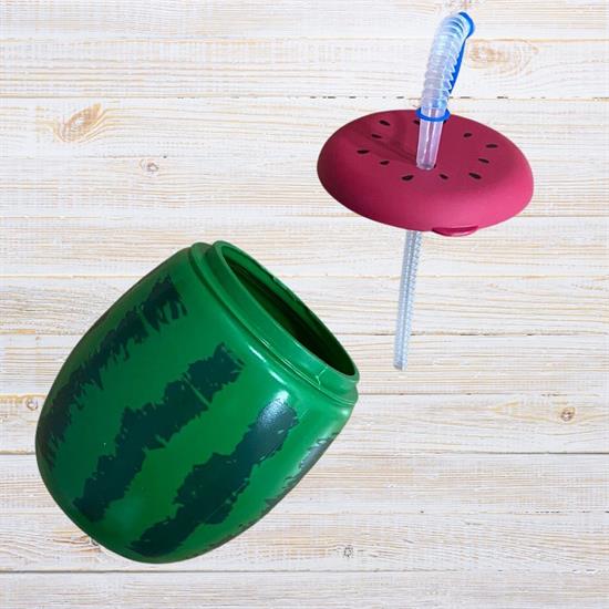 Karpuz Model Kendiliğinden Pipetli 900 ml Suluk, Matara (5271) Karpuz Model Kendiliğinden Pipetli 900 ml Suluk, Matara (5271)