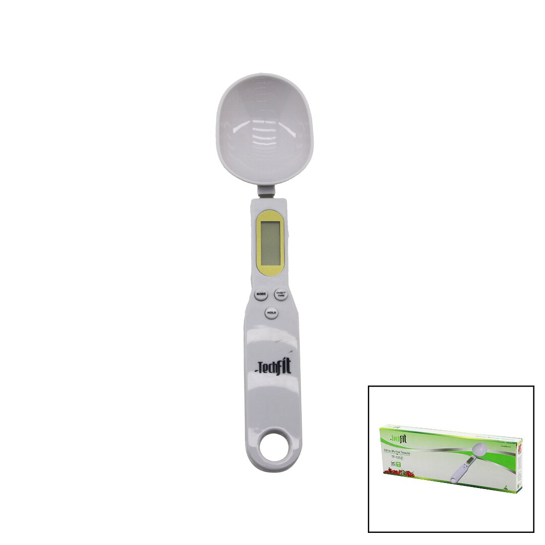 KAŞIKLI  DİJİTAL HASSAS MUTFAK TERAZİSİ 300GR / 0.1GR LCD EKRAN DARA FONKSİYONU PİLLİ=1-CR2032 TF-1252 (5271)