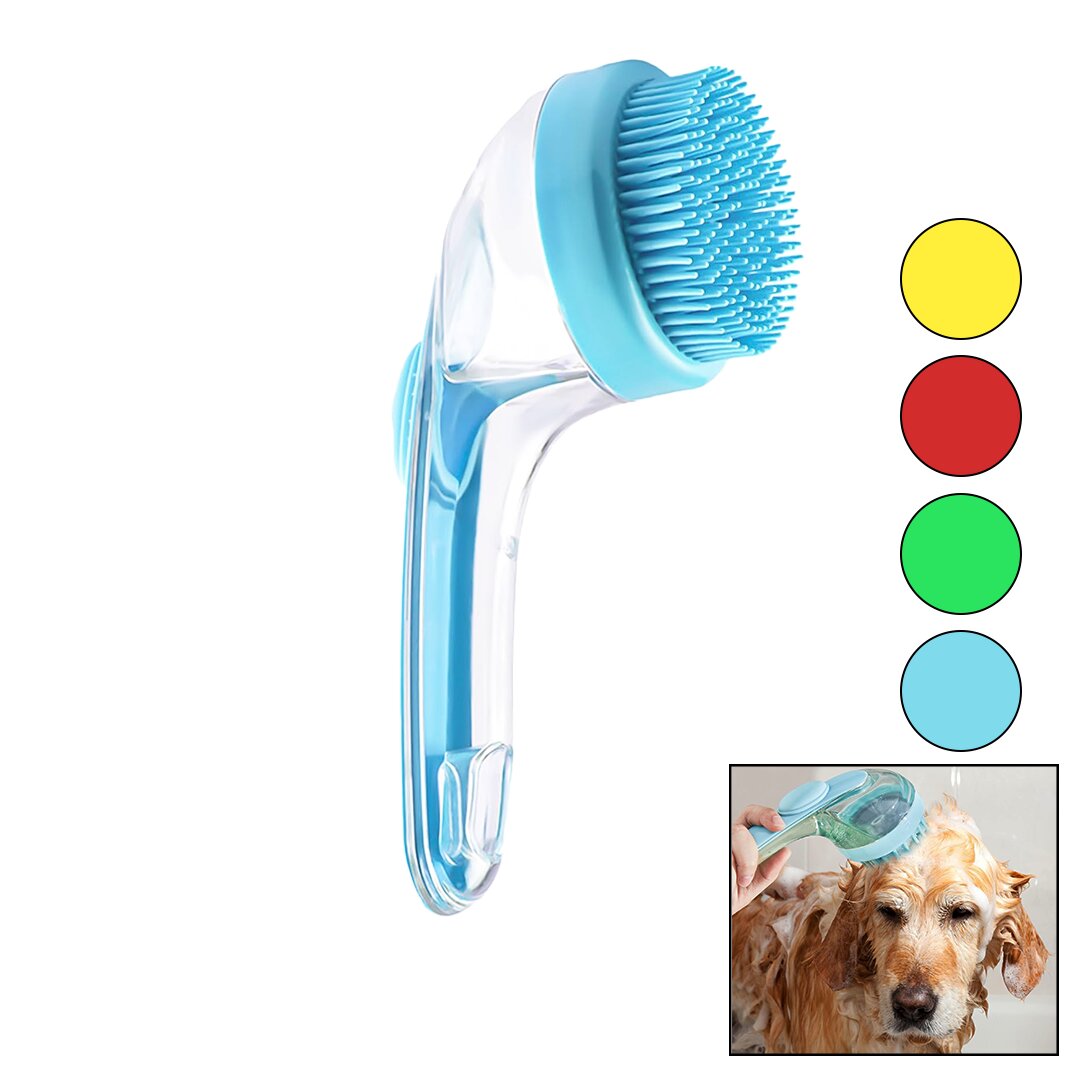 KEDİ - KÖPEK - EVCİL HAYVAN YIKAMAFIRÇASI SİLİKON ŞAMPUAN HAZNELİ=MiKA KRİSTALPLASTİK SAP (5271)