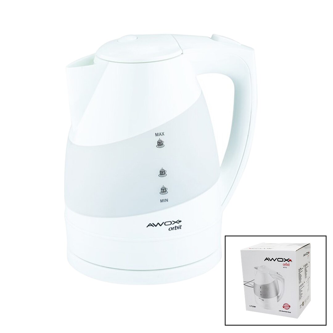 KETTLE LED AYDINLATMALI GÖVDE - GİZLİ REZİSTANS SU ISITICISI 1.7LT ORBİT (5271)