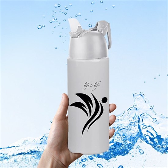 Kilitlenebilen Matara Güvenlikli Suluk Sporcu Matarası Spor Su Şişesi İçecek Şişesi 700ml (5271)