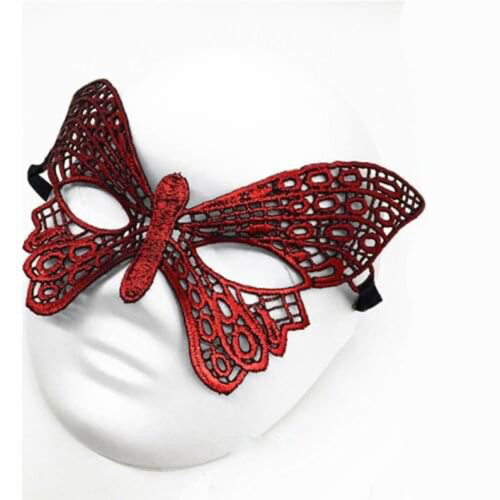 Kırmızı Dantel Masquerade Maskesi 7 No (5271)