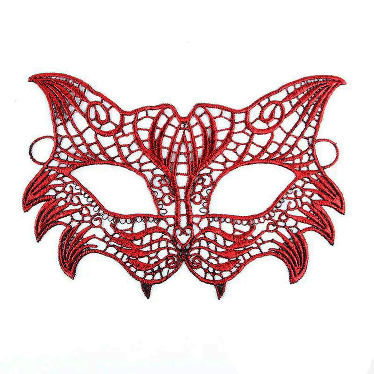 Kırmızı Dantel Masquerade Maskesi 8 No (5271)