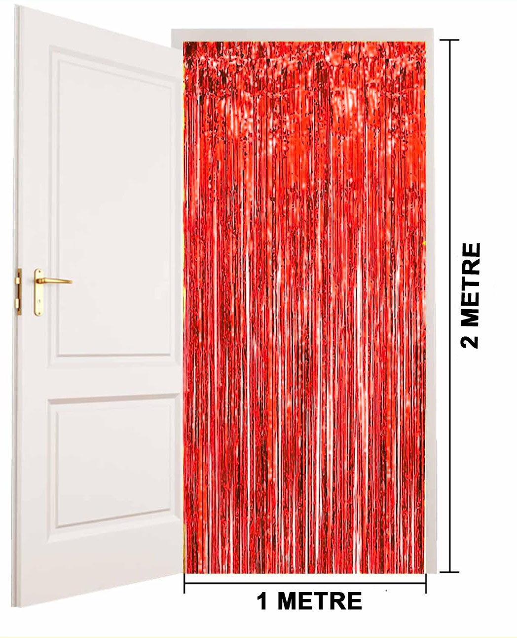 Kırmızı Renk Ekstra Metalize Parlak Saçaklı Arka Fon Perde İthal A Kalite 1x2 Metre (5271) Kırmızı Renk Ekstra Metalize Parlak Saçaklı Arka Fon Perde İthal A Kalite 1x2 Metre (5271)