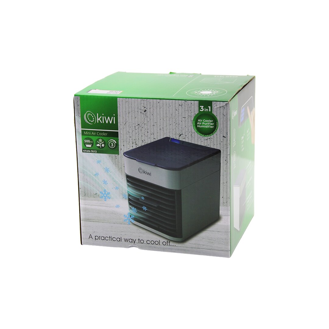 KİWİ KFAN-7613 3İN1=SOĞUK BUHARLI NEMLENDİRME - USB FAN - GECE LAMBAMASA ÜSTÜVANTİLATÖR 500ML3KDM HIZ (5271)