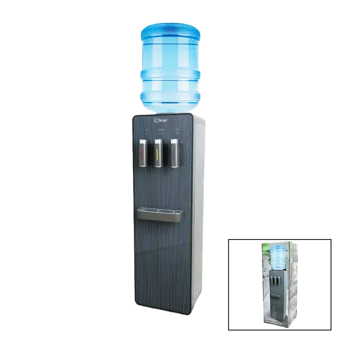 KİWİ KWP-8556 SU SEBİLİ SICAK - SOĞUK - ILIK PASLANMAZ ÇELİK SICAK SU DEPOSU=5LT/H - SOĞUK SU=1.5L/H - 28.8X30.5X93.5CM (5271)