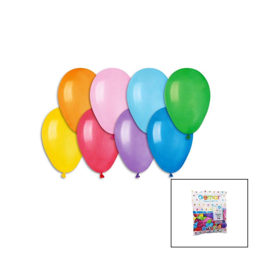 KLASİK RENKLİ BALON 7 İNÇ - 19CM - 100PCS (5271)
