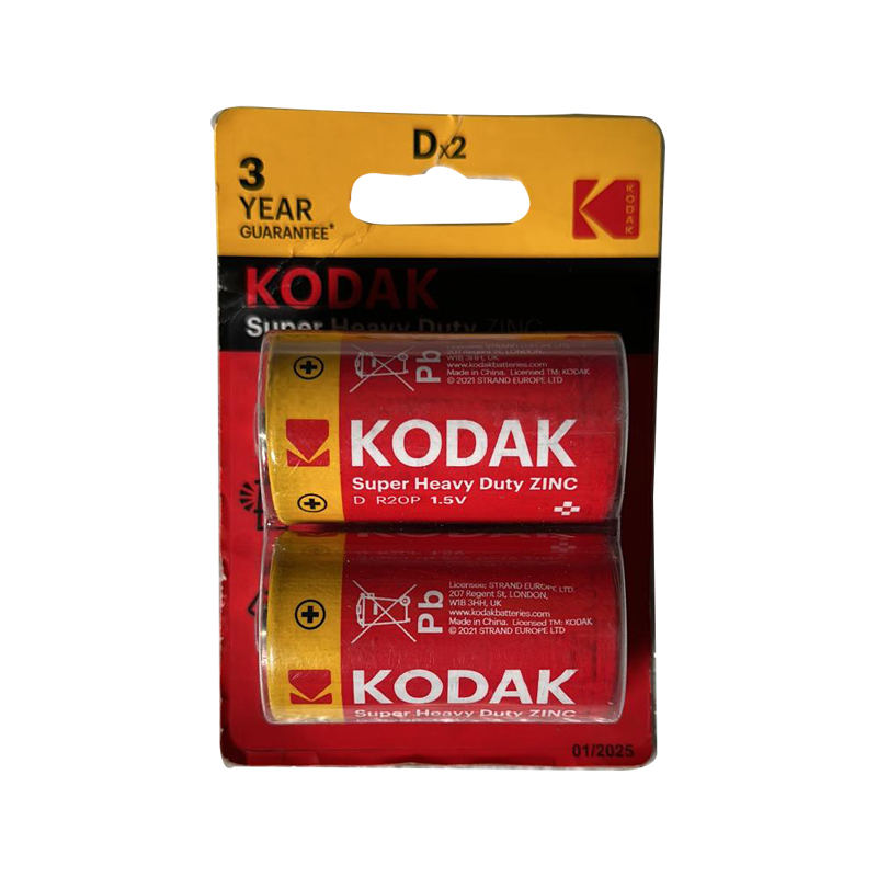 KODAK SUPER HEAVY DUTY D BOY (R20) PİL 2Lİ PAKET (5271)