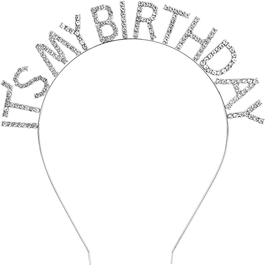 Kristal Taşlı Gümüş Renk İt's My Birthday Yazılı Doğum Günü Parti Tacı 14x16 cm (5271) Kristal Taşlı Gümüş Renk İt's My Birthday Yazılı Doğum Günü Parti Tacı 14x16 cm (5271)