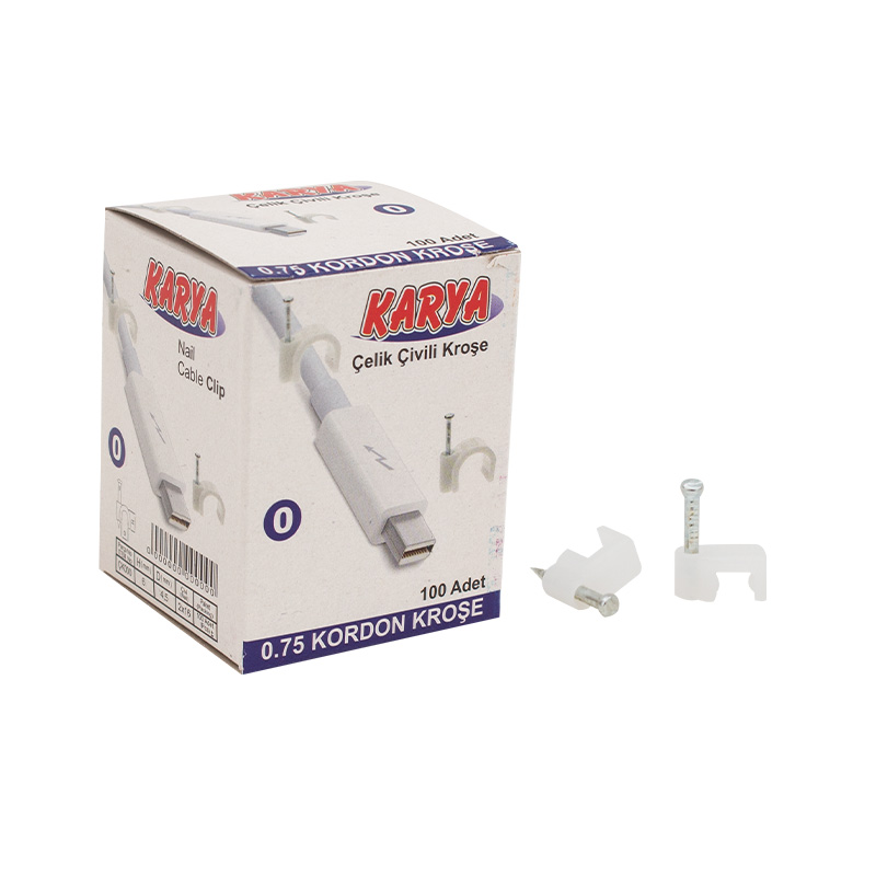 KROŞE 0 NUMARA 4 MM (0.75 YASSI KABLOLAR İÇİN) 100LÜ PAKET KARYA (5271)