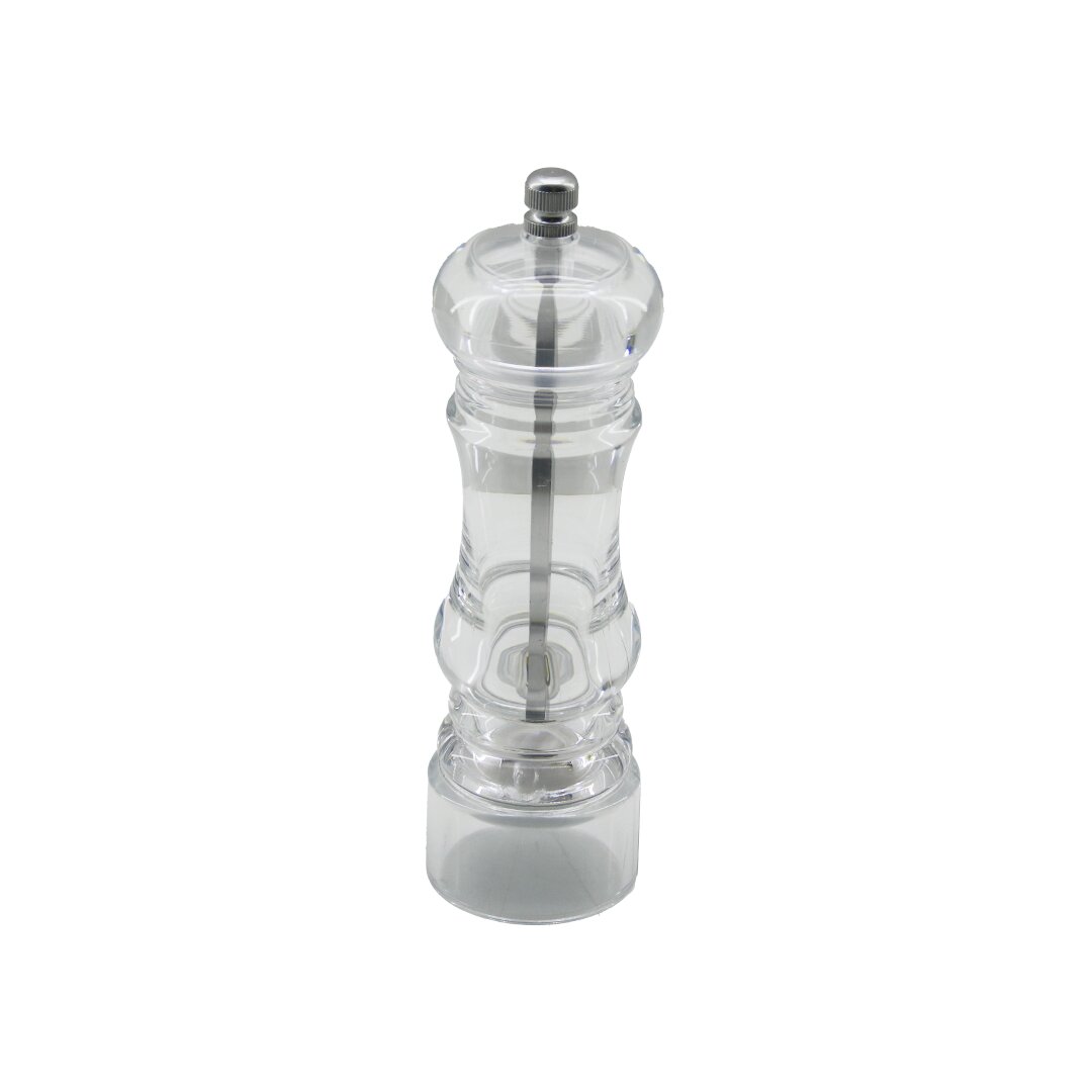 KÜÇÜK AKRİLİK ŞEFFAF MİKA KRİSTAL PLASTİK BAHARAT ÖĞÜTÜCÜ ÇAP: 5CM Y: 17.5CM (5271)