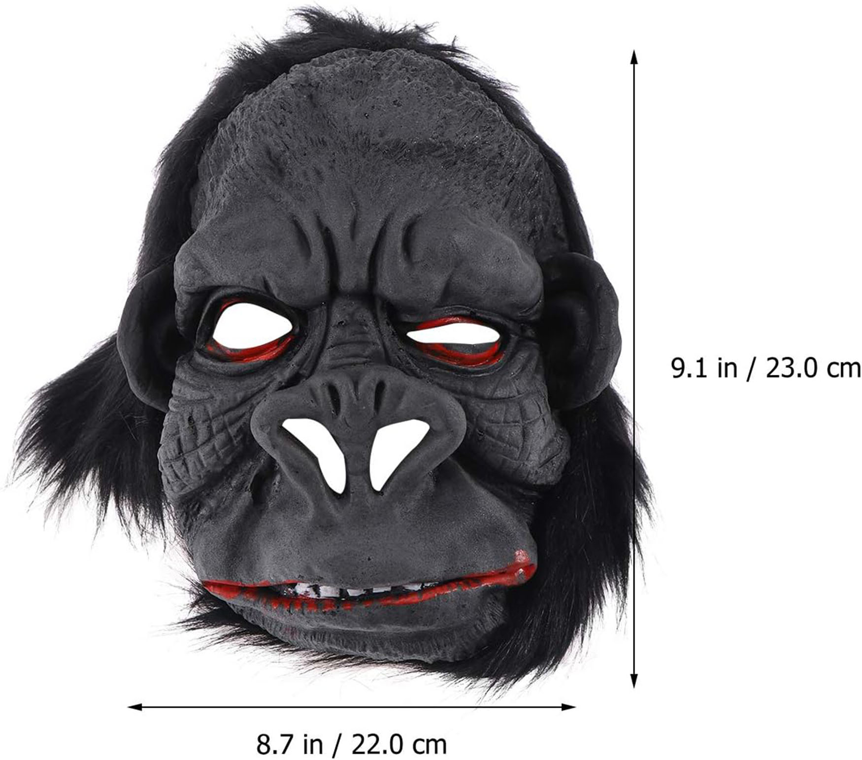 Lateks Goril Maskesi Maymun Maskesi Et Maskesi Orangutan Siyah Saçlı 1 No (5271) Lateks Goril Maskesi Maymun Maskesi Et Maskesi Orangutan Siyah Saçlı 1 No (5271)