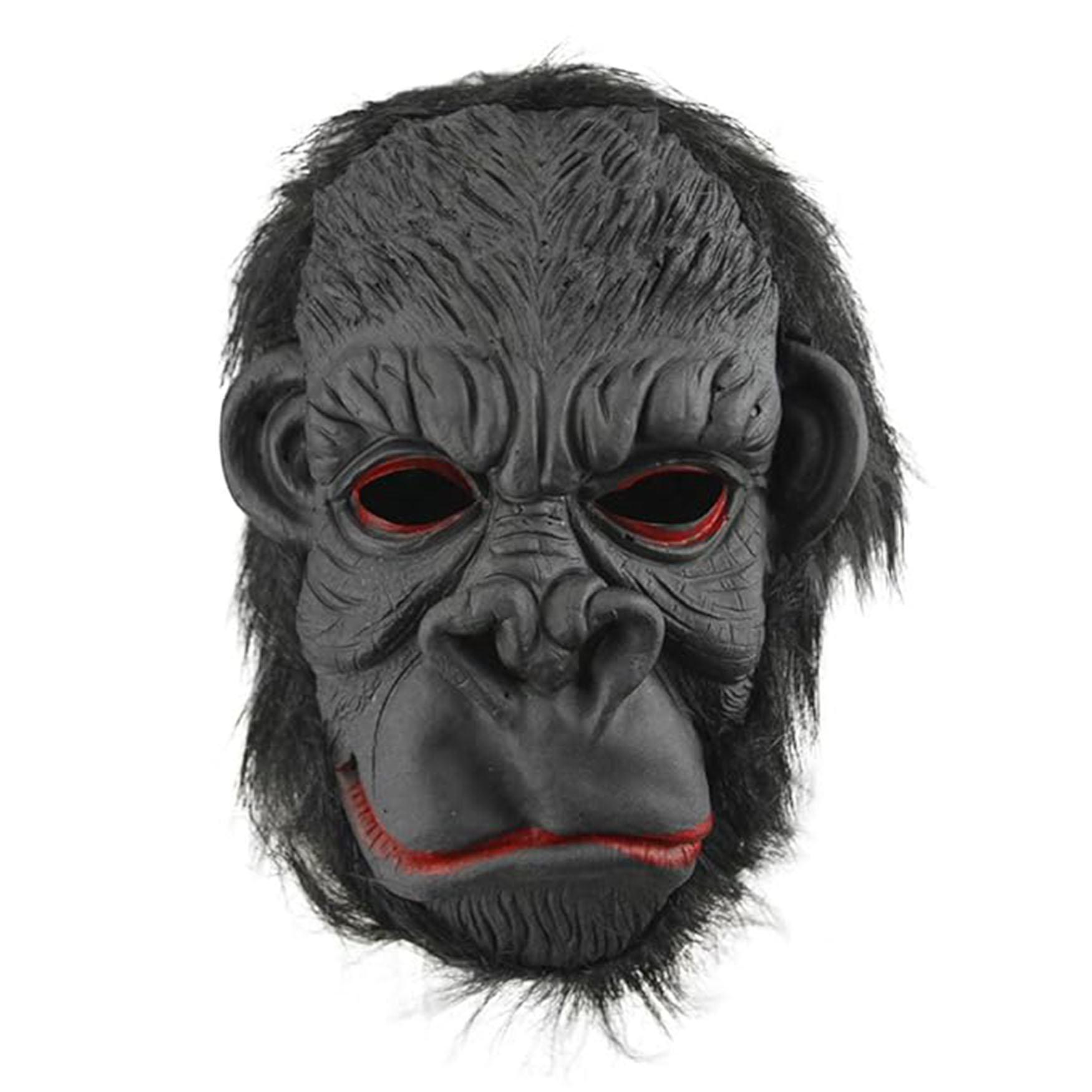 Lateks Goril Maskesi Maymun Maskesi Et Maskesi Orangutan Siyah Saçlı 3 No (5271)