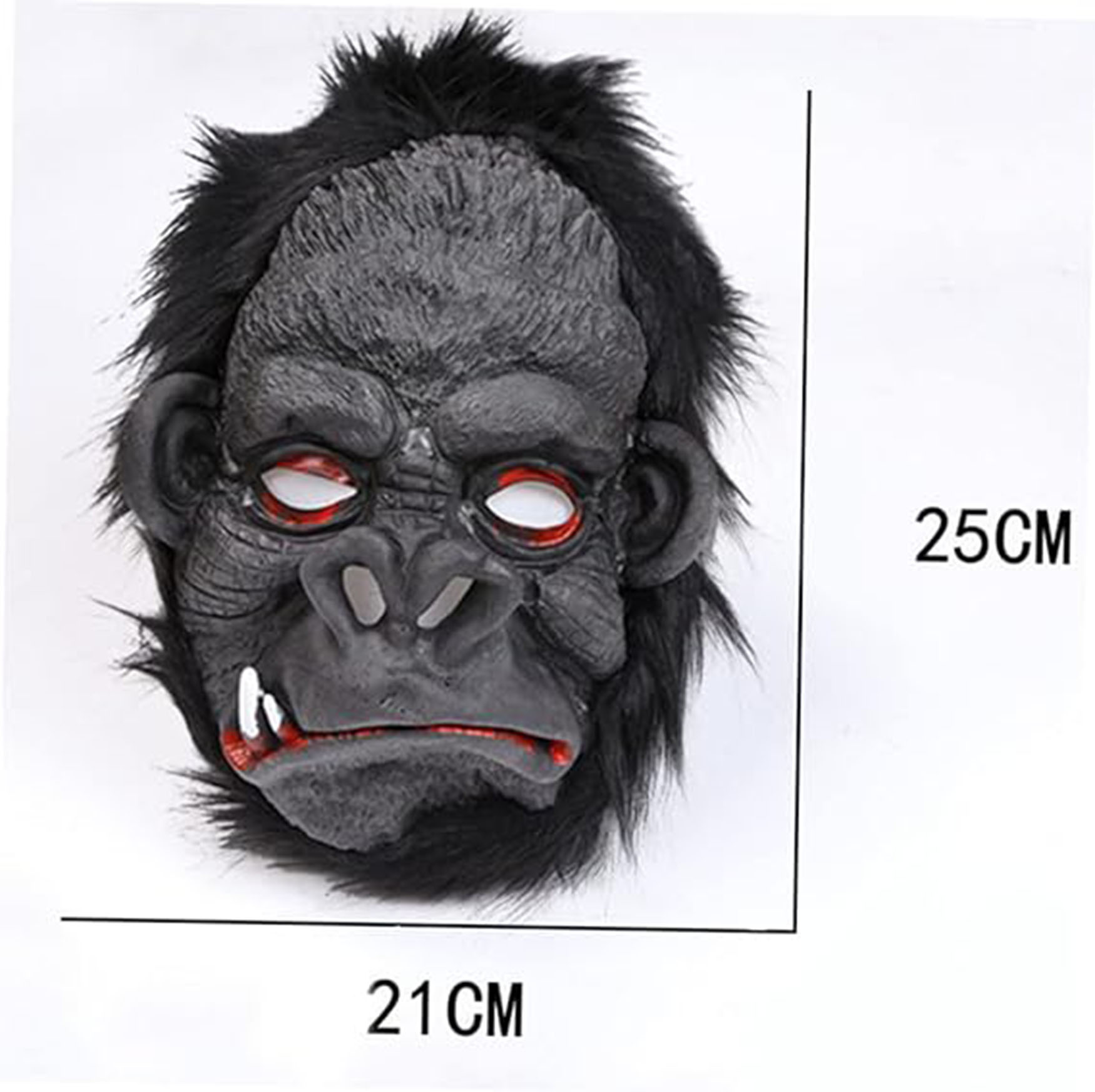 Lateks Goril Maskesi Maymun Maskesi Et Maskesi Orangutan Siyah Saçlı 4 No (5271) Lateks Goril Maskesi Maymun Maskesi Et Maskesi Orangutan Siyah Saçlı 4 No (5271)