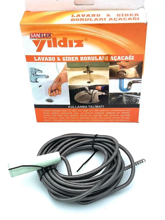 Lavabo Ve Gider Boru Açacağı (3 Metre) (5271)