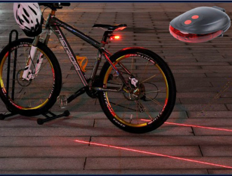 Lazer Güvenlik Şeritli Bisiklet Stop Lambası (5271)