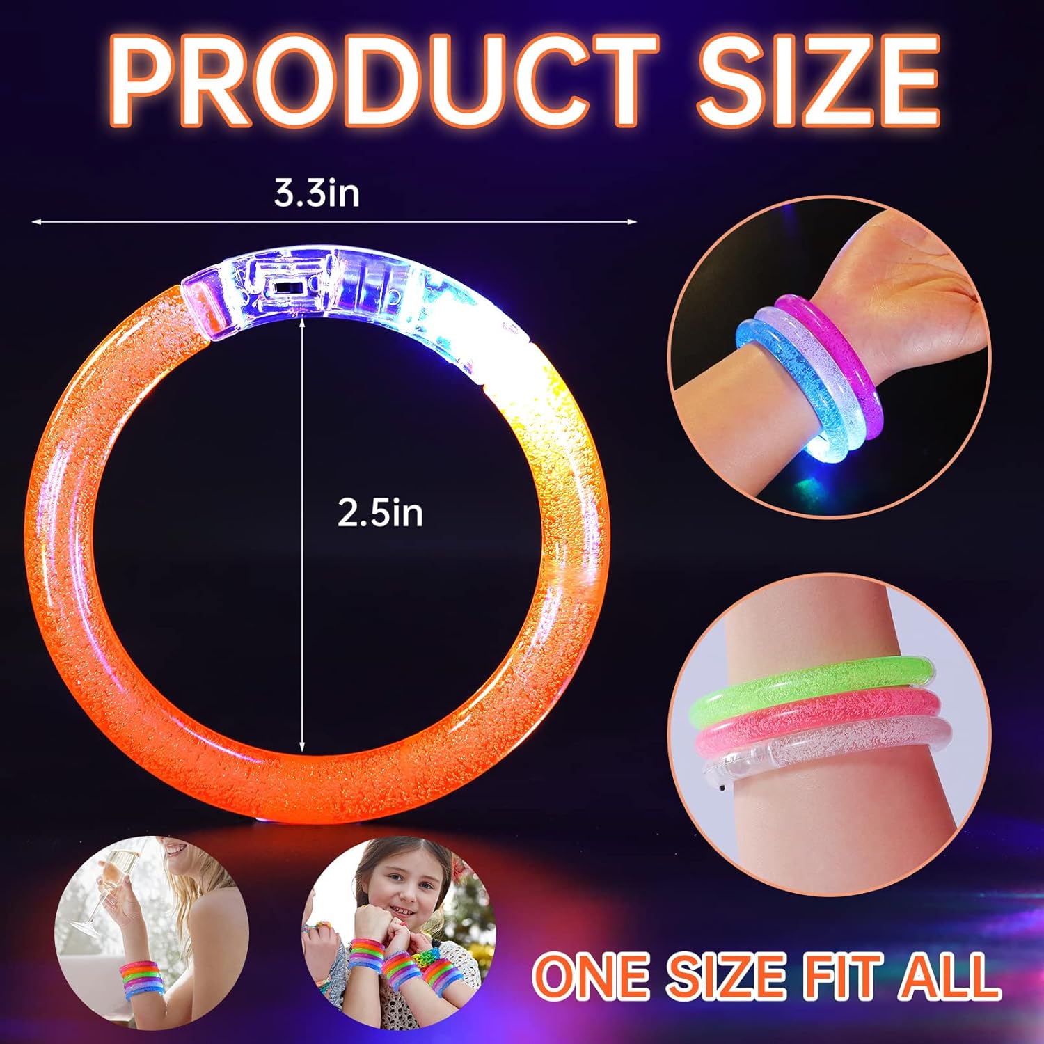 Led Işıklı Pilli Işıklı Rengarenk Bileklik Işıklı Bilezik Karışık Renk 1 Adet (5271) Led Işıklı Pilli Işıklı Rengarenk Bileklik Işıklı Bilezik Karışık Renk 1 Adet (5271)