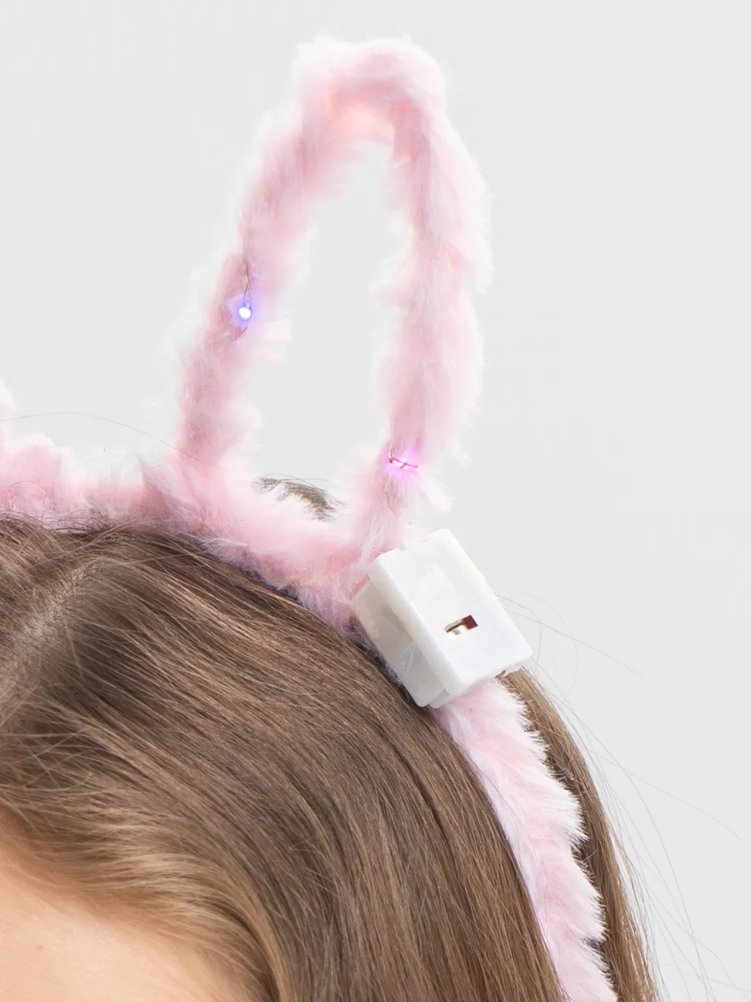 Led Işıklı Peluş Pofuduk Tavşan Kulak Tavşan Taç Pembe 17X23 cm (5271) Led Işıklı Peluş Pofuduk Tavşan Kulak Tavşan Taç Pembe 17X23 cm (5271)