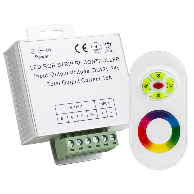 LED RGB KONTROL DEVRE DOKUNMATİK UK LI FC-PB-12Q (18 AMPER) (5271)