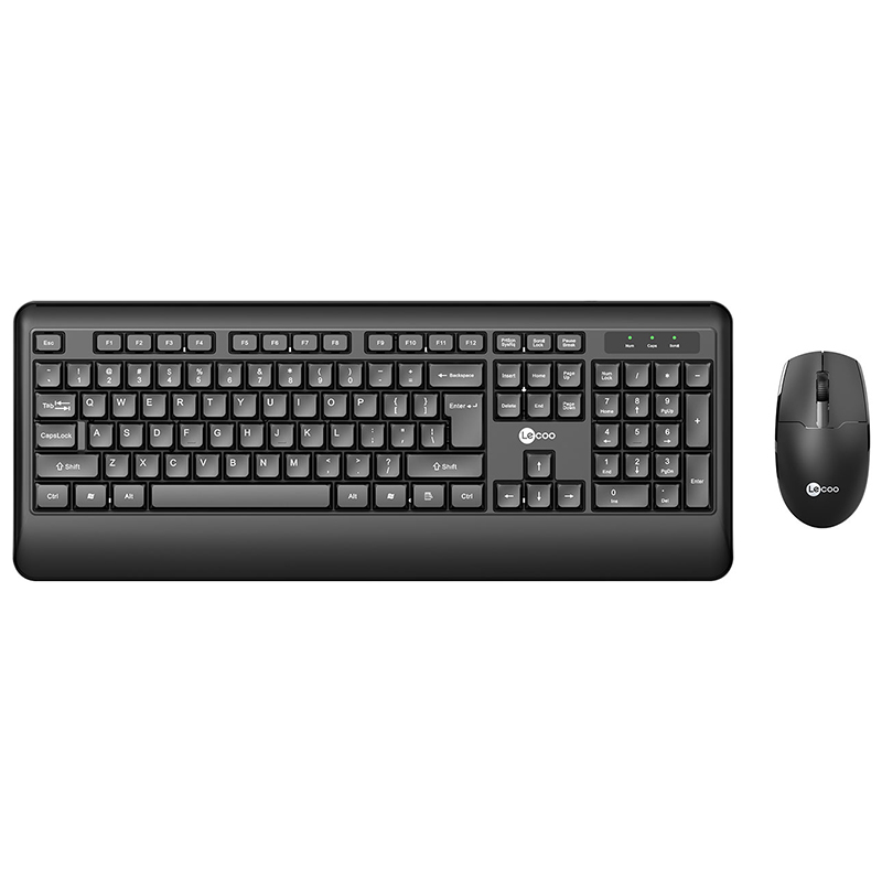 LENOVO LECOO KW202 KABLOSUZ Q KLAVYE  MOUSE SET SİYAH (5271)