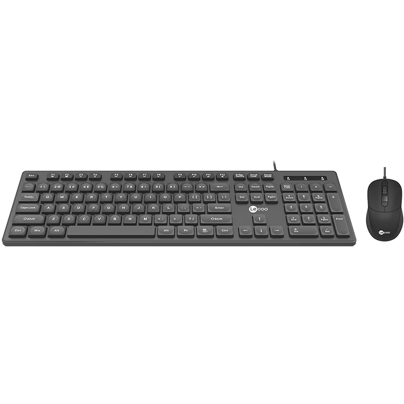 LENOVO LECOO CM102 USB KABLOLU SİYAH Q KLAVYE  MOUSE SET (5271)