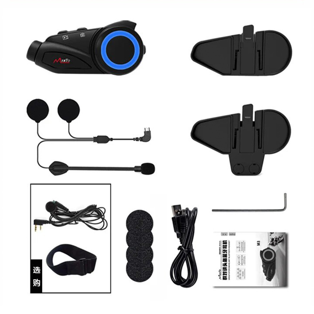 M3 MOTOSİKLET BLUETOOTH INTERCOM KULAKLIK (5271) M3 MOTOSİKLET BLUETOOTH INTERCOM KULAKLIK (5271)