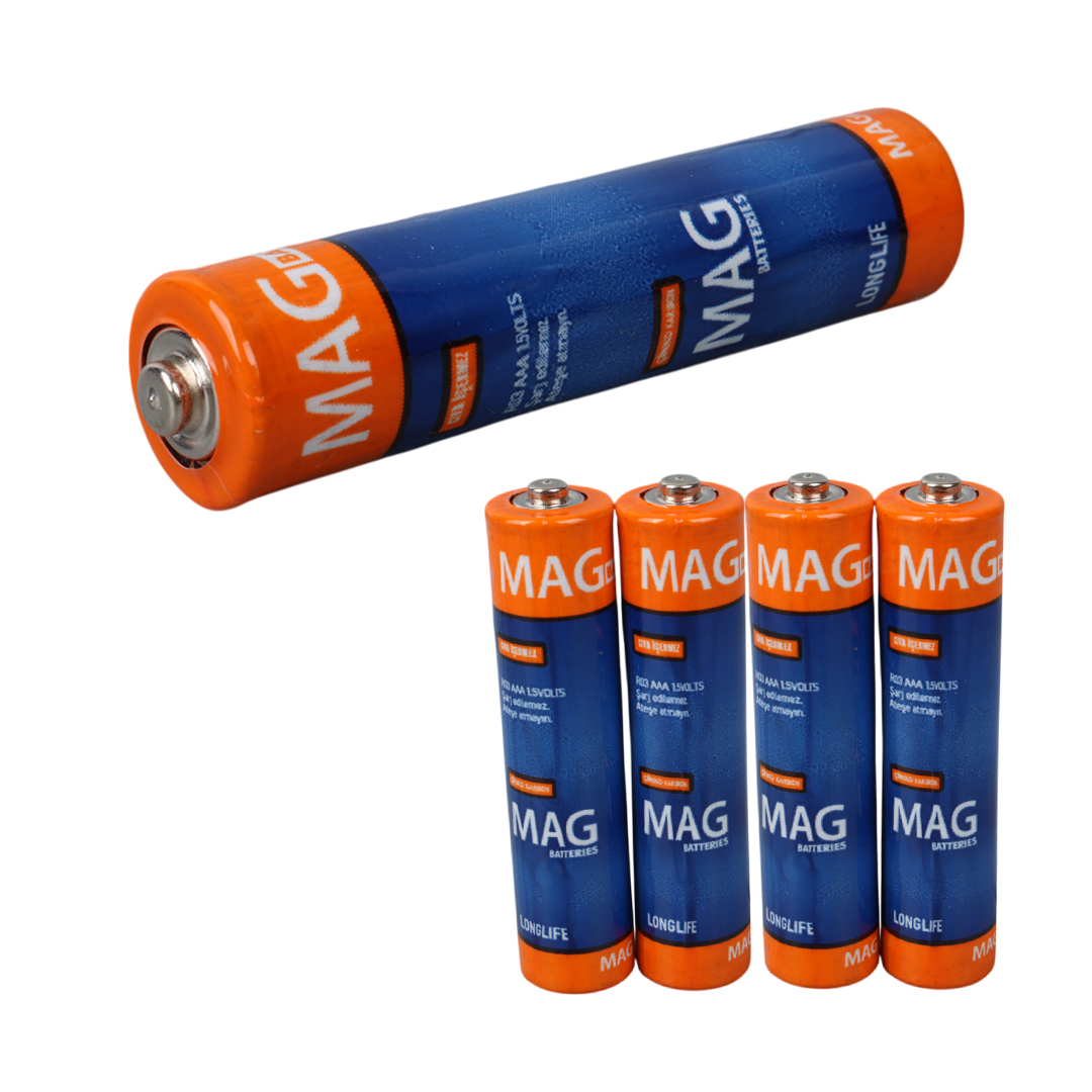 MAG BATTERIES MG-26172 KARBON ÇİNKO AAA 60LI İNCE KALEM KUMANDA PİLİ (R03 UM-4) (5271)
