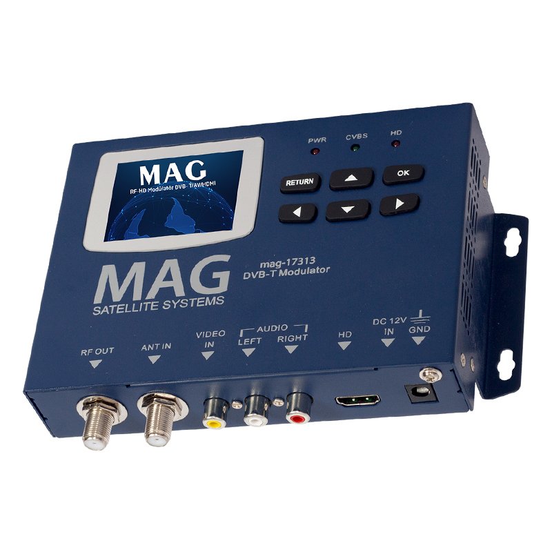MAG MG-17313 LCD EKRANLI HD-RF CONVERTER FULL HD DVB-T ENCODER MODULATOR (DVB-T/AV/HDMI) (5271)