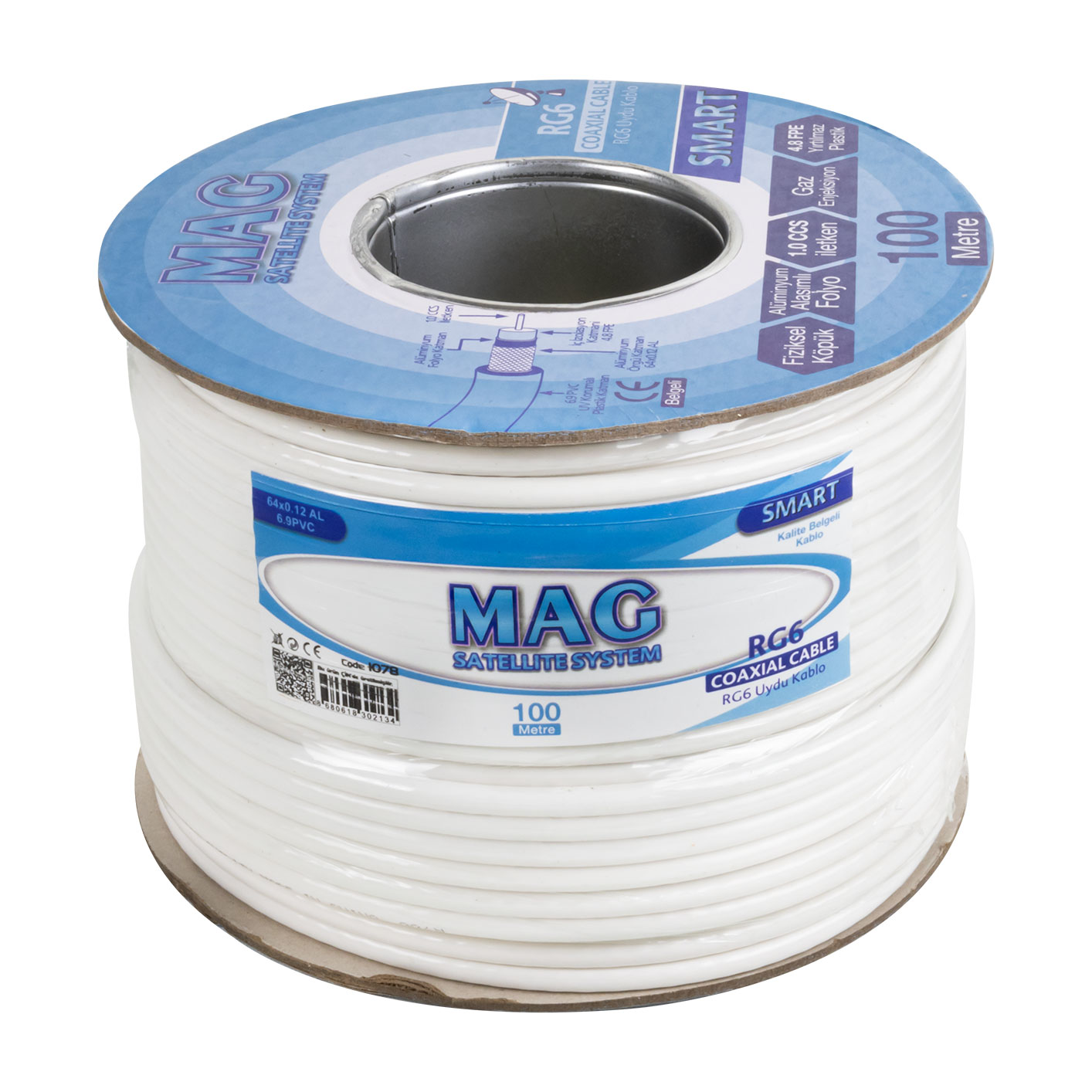 MAG SMART RG6/U4 64 TEL ANTEN KABLOSU (100 METRE) (5271)
