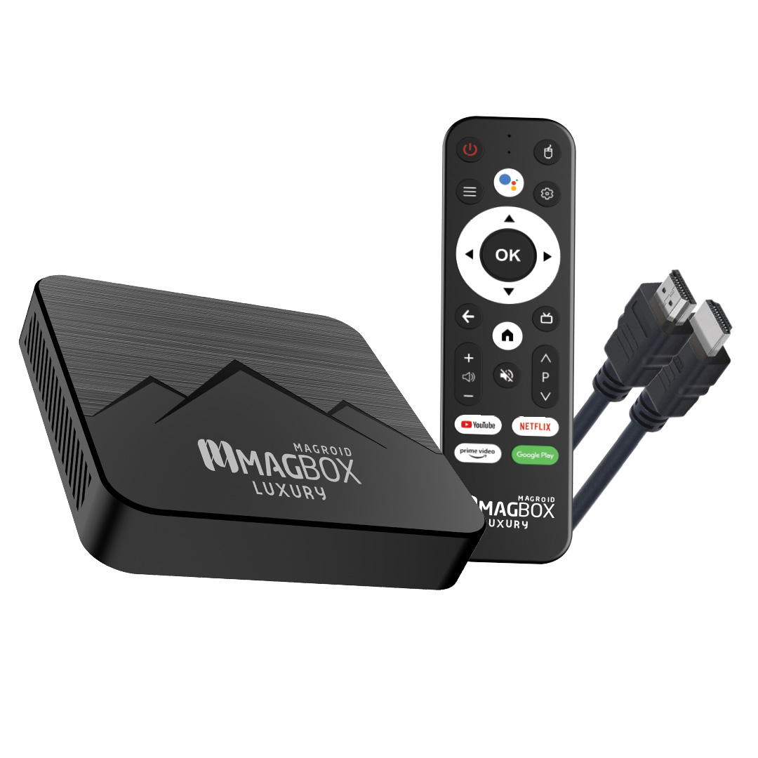 MAGBOX MAGROID LUXURY 32 GB HDD 2 GB RAM BLUETOOTH 5G SES KOMUT KUMANDALI ANDROID TV BOX (5271)