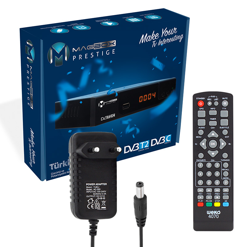 MAGBOX PRESTİGE DVB-T2/C FULL HD MİNİ KARASAL-UYDU ALICISI (HDMI+SCART) YOUTUBELU (5271) MAGBOX PRESTİGE DVB-T2/C FULL HD MİNİ KARASAL-UYDU ALICISI (HDMI+SCART) YOUTUBELU (5271)