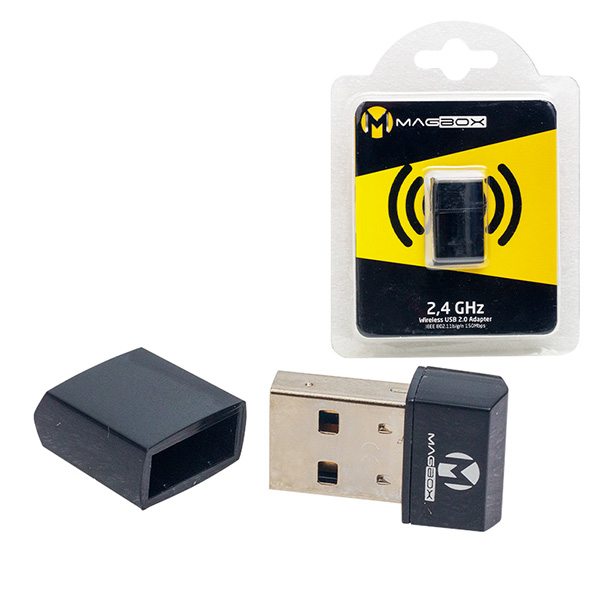 MAGBOX USB STICK MİNİ 802.11N WİFİ 7601 CHIPSET 2.4GHZ 150 MBPS IP UYDU ALICILARI İLE UYUMLU (5271)