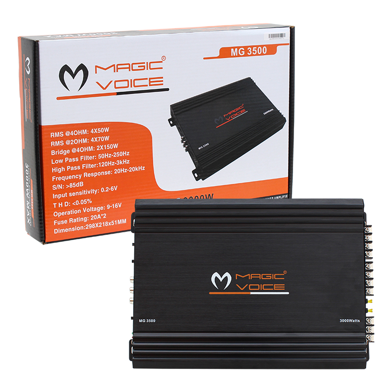MAGİCVOİCE MG-3500 4 KANAL MAX 3000 WATT OTO ANFİ (5271) MAGİCVOİCE MG-3500 4 KANAL MAX 3000 WATT OTO ANFİ (5271)