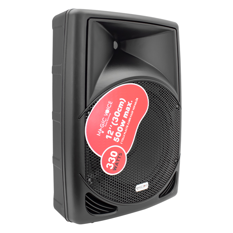 MAGICVOICE MV-3412 30 CM 500 W 12 PLASTİK KABİN PASİF HOPARLÖR (KÖPÜKSÜZ GÖNDERİLMESİN) (5271)