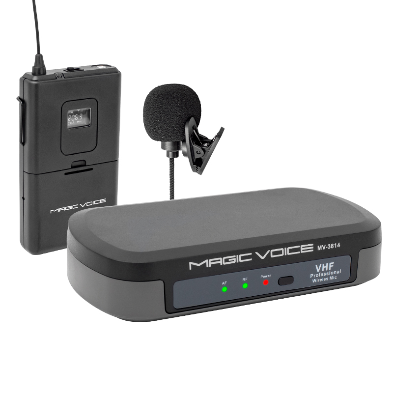 MAGICVOICE MV-3812 VHF YAKA TİPİ TELSİZ MİKROFON (5271)