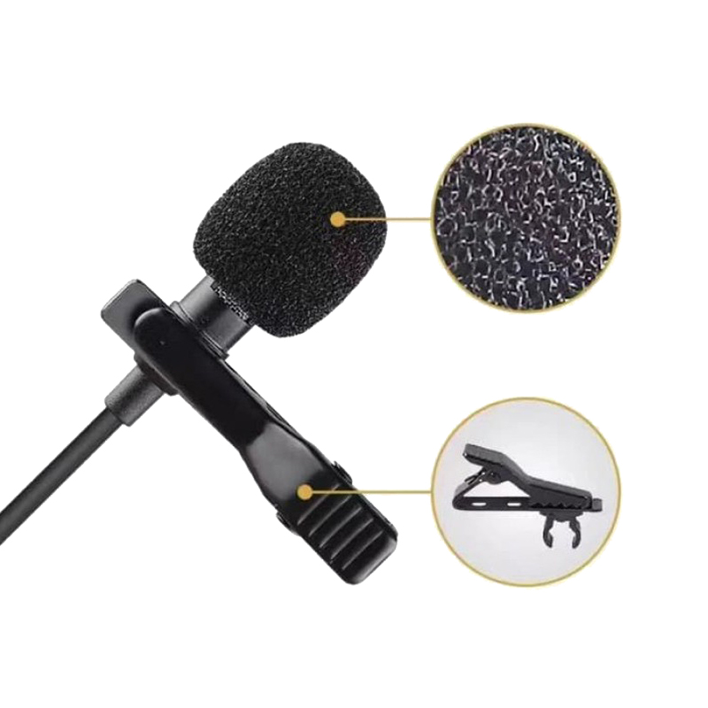MAGICVOICE JH-041 LIGHTNING GİRİŞLİ KABLOLU YOUTUBER YAKA MİKROFON (5271)
