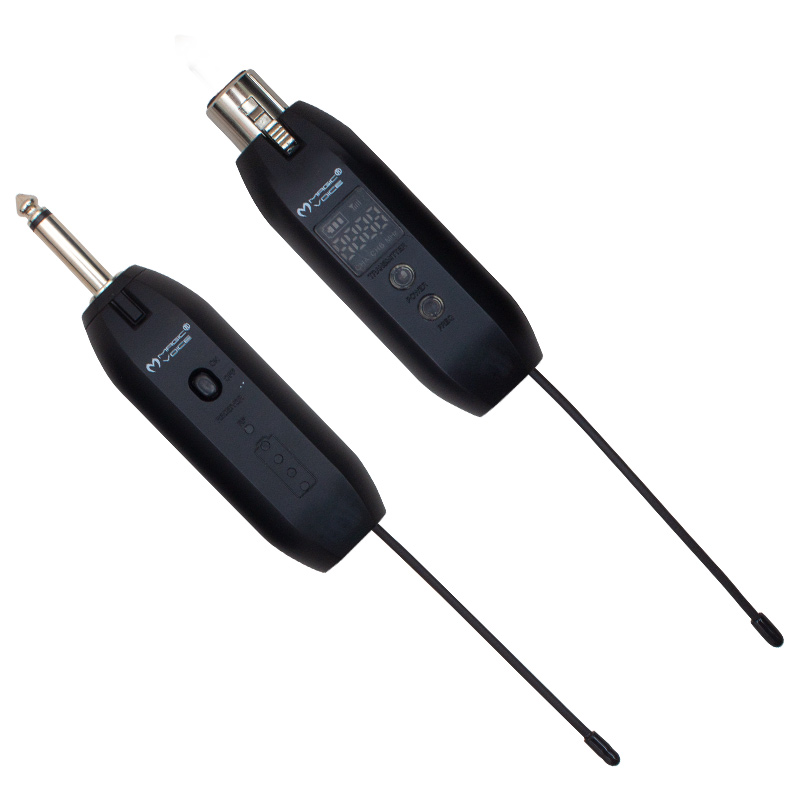 MAGICVOICE MV-19587 UHF GİTAR TİP KABLOLU MİC İ KABLOSUZ ÇEVİRİCİ ( MİC XRL Lİ) (5271)