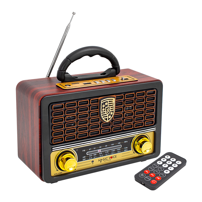 MAGICVOICE MV-110BT USB/SD/FM/BLUETOOTH DESTEKLİ NOSTALJİK RADYO (5271)